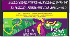 Desktop Screenshot of mardigrashuntsville.com